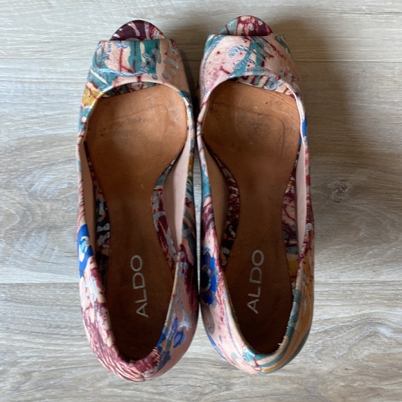 Aldo floral platform heels size 40 - Picture 7 of 7